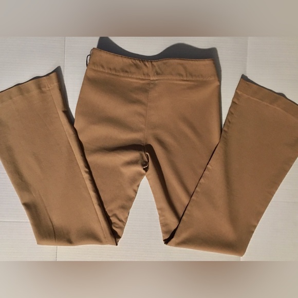 Retro circa 2000 tan slacks w lace up detail on the side- Sz 1 - Picture 6 of 11